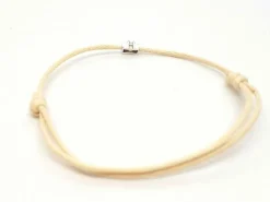 Bracelet Cordon Or blanc Diamant