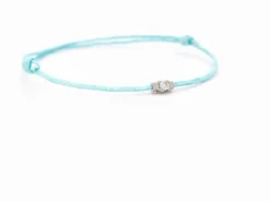 Bracelet Cordon Or blanc Diamant