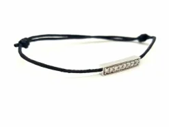 Bracelet Cordon Or blanc Diamant