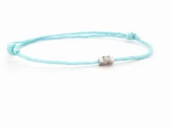Bracelet Cordon Or blanc Diamant