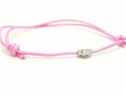 Bracelet Cordon Or blanc Diamant
