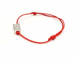 Bracelet Cordon Or blanc Diamant