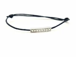 Bracelet Cordon Or blanc Diamant