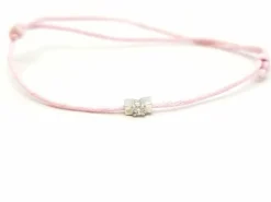 Bracelet Cordon Or blanc Diamant