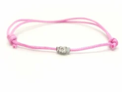 Bracelet Cordon Or blanc Diamant