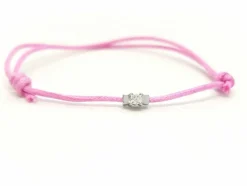 Bracelet Cordon Or blanc Diamant