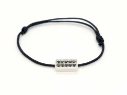 Bracelet Cordon Or blanc Diamant