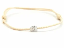 Bracelet Cordon Or blanc Diamant