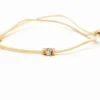 Bracelet Cordon Or rose Diamant