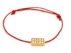 Bracelet Cordon Or rose Diamant