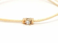 Bracelet Cordon Or rose Diamant
