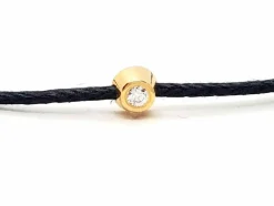 Bracelet Cordon Or rose Diamant