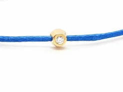 Bracelet Cordon Or rose Diamant