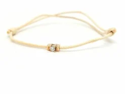 Bracelet Cordon Or rose Diamant