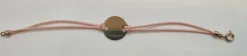 Bracelet cordon rose en Or Jaune