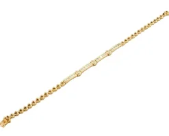 Bracelet cœur or jaune et diamant