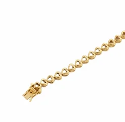 Bracelet cœur or jaune et diamant