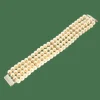 Bracelet de 4 rangs de perles de culture
