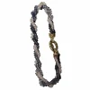 Bracelet de perles, fermoir or et diamants