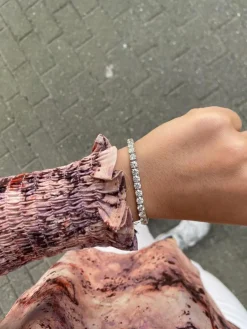 Bracelet de tennis 11,44 carats certifié GIA
