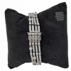 Bracelet de type Rivière à 4 fils en or blanc et brillants