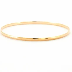 Bracelet demi-jonc plat or jaune