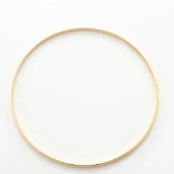 Bracelet demi-jonc plat or jaune