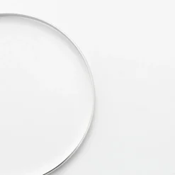 Bracelet Demi-jonc plat or blanc