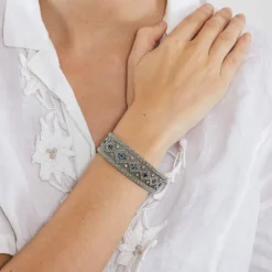 Bracelet des années 1950, saphirs et diamants
