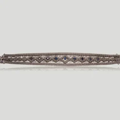 Bracelet des années 1950, saphirs et diamants