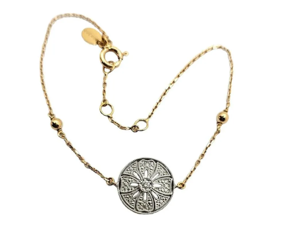 Bracelet Diamant Rose du Marais Or jaune 18 carats