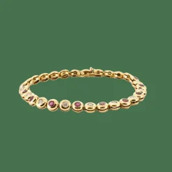 BRACELET DIAMANTS ET RUBIS