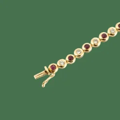 BRACELET DIAMANTS ET RUBIS