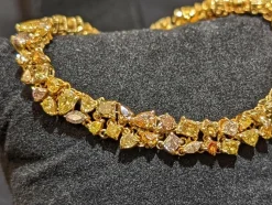 Bracelet diamants jaunes