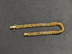 Bracelet diamants jaunes