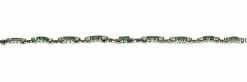 Bracelet diamants, émeraudes