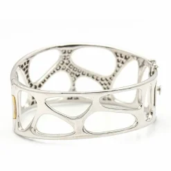 Bracelet Diamants Or blanc .