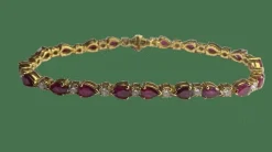 BRACELET DIAMANTS RUBIS