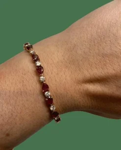 BRACELET DIAMANTS RUBIS