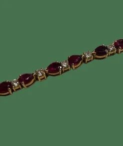 BRACELET DIAMANTS RUBIS