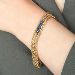 BRACELET "DOLCE" OR & SAPHIRS