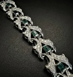Bracelet Emeraudes 3 ct Diamants 7 ct