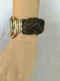 Bracelet En Cheveux Et Vermeil