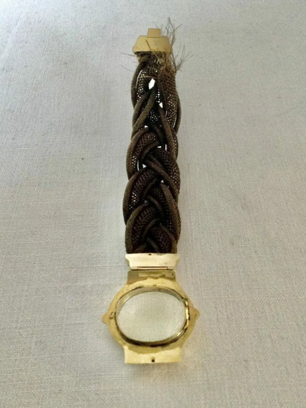 Bracelet En Cheveux Et Vermeil