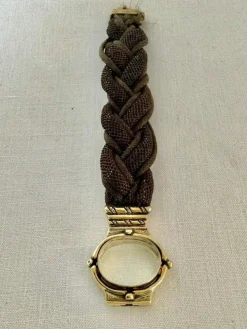 Bracelet En Cheveux Et Vermeil