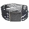 Bracelet en diamant noir et onyx