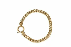 Bracelet en maille dorée