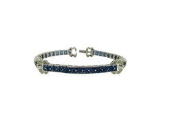 Bracelet en Or 750/000 avec Saphirs et Diamants