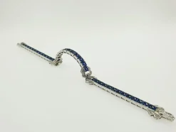 Bracelet en Or 750/000 avec Saphirs et Diamants
