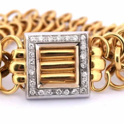 BRACELET EN OR 18 KT ET DIAMANTS